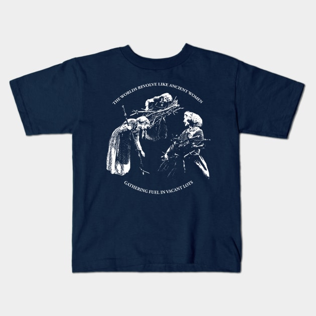 T. S. Eliot's "Preludes" (no splash) Kids T-Shirt by Fjordly